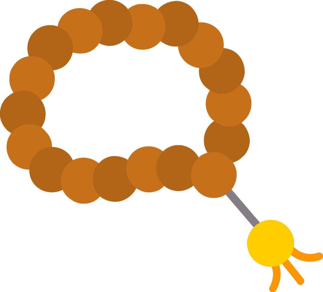 Tasbih Flat Icon vector