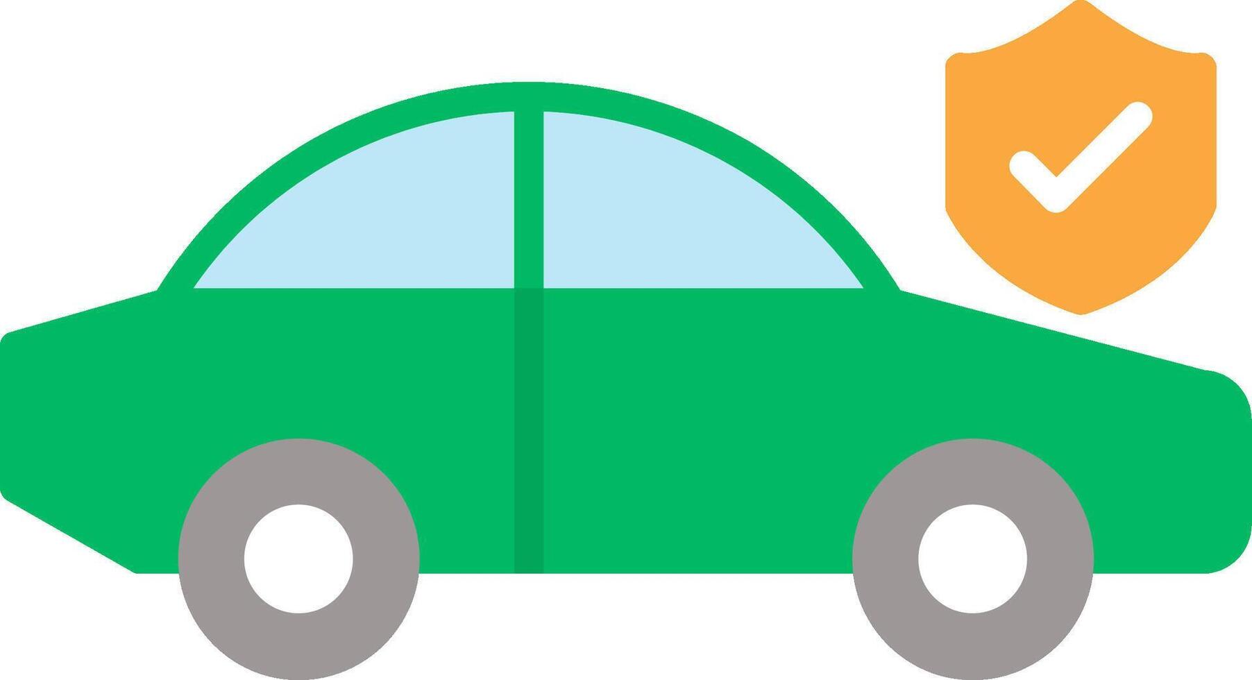 Car Insurance Flat Icon vector