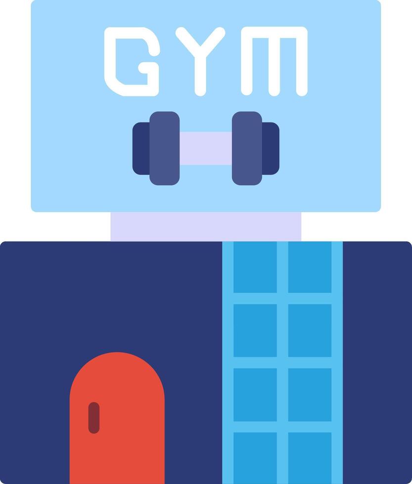 Gym Flat Icon vector