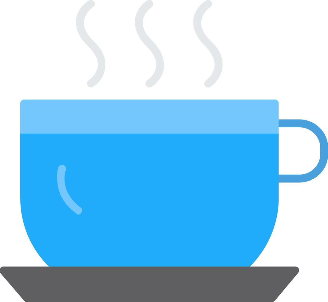 taza para té plano icono vector