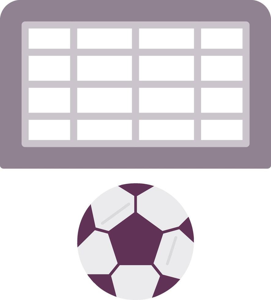 Football Goal Flat Icon vector