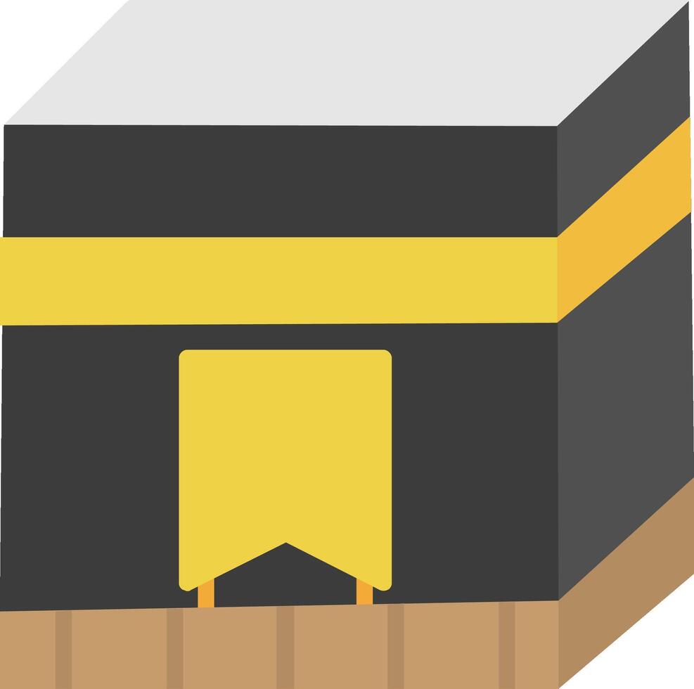 Kaaba Flat Icon vector