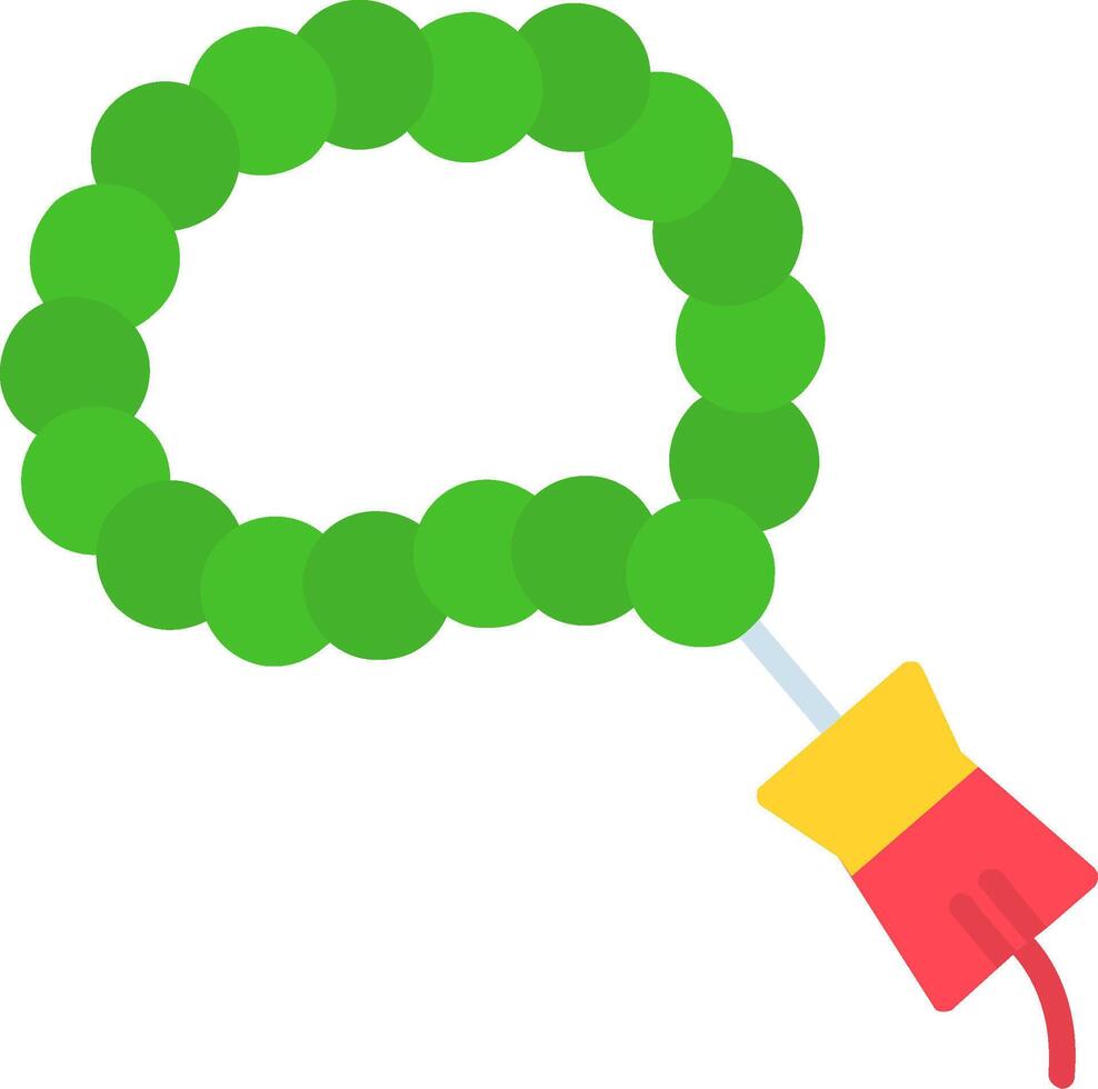 Tasbih Flat Icon vector