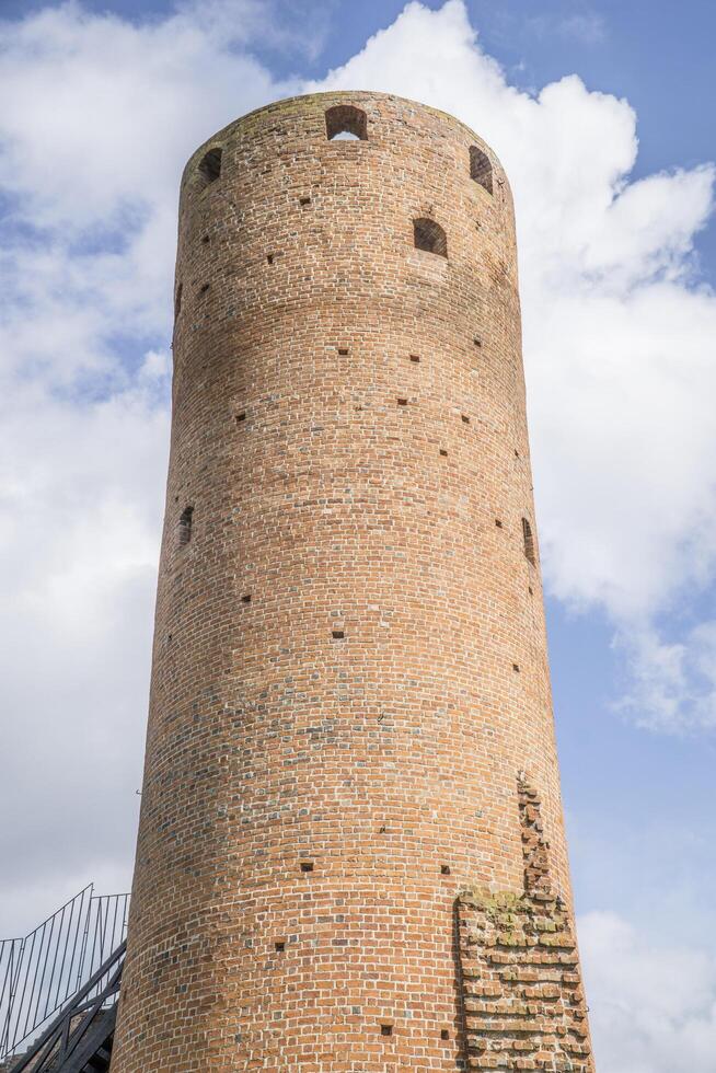 Czersk, Poland - March 24th, 2024 - Round tower at Castle of the Masovian Dukes photo