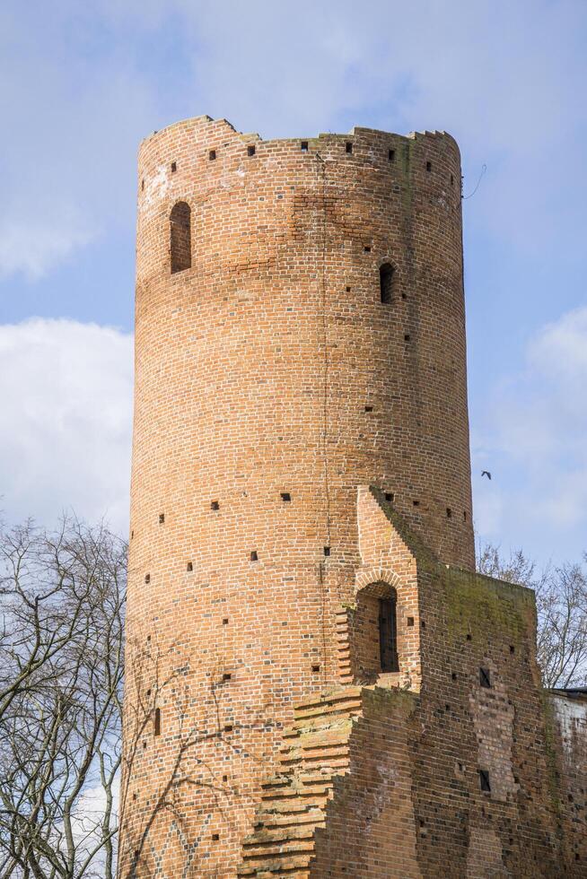 Czersk, Poland - March 24th, 2024 - Round tower at Masovian Dukes Castle photo