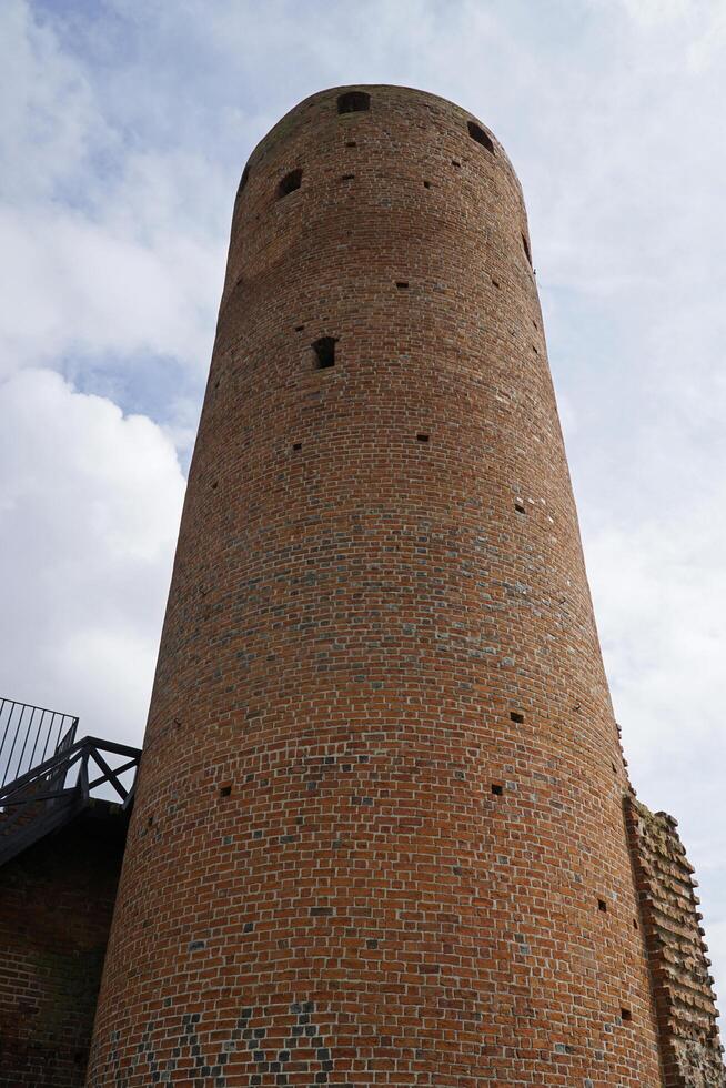 Czersk, Poland - March 24th, 2024 - Round Tower at Castle of the Masovian Dukes photo