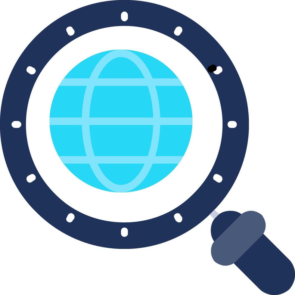 Magnifying Glass Flat Icon vector