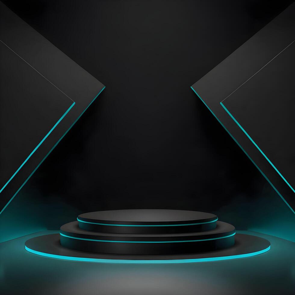 Modern style product backdrop with podium photo