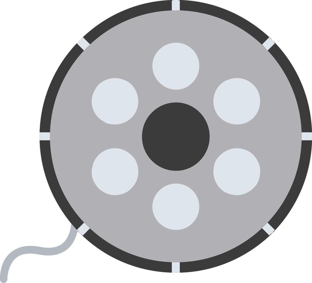 Film Reel Flat Icon vector