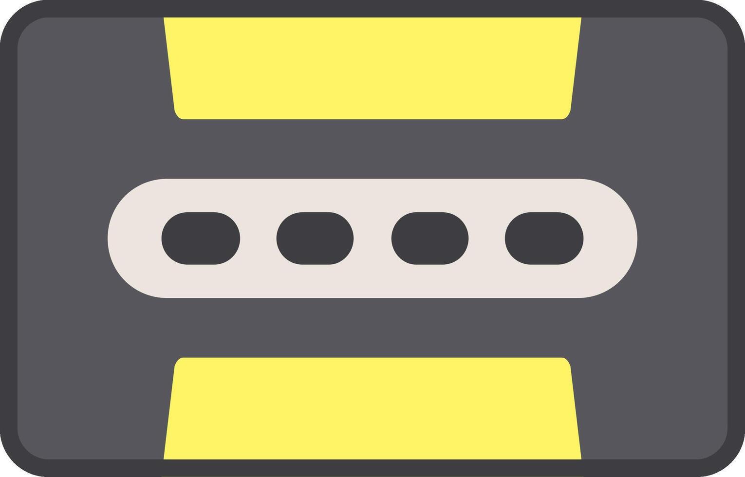 Cassette Flat Icon vector