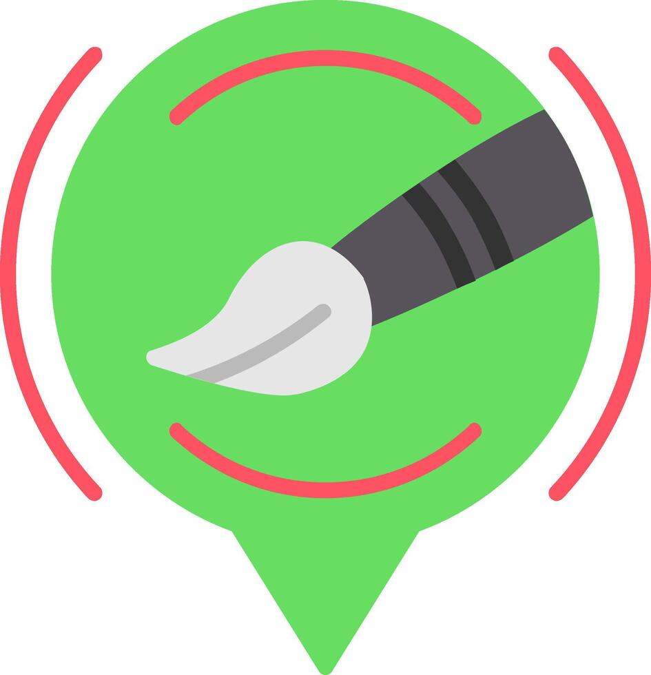 Brush Flat Icon vector