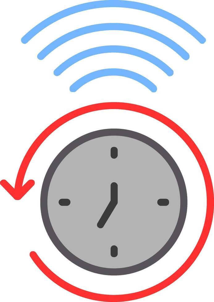 Clock Flat Icon vector