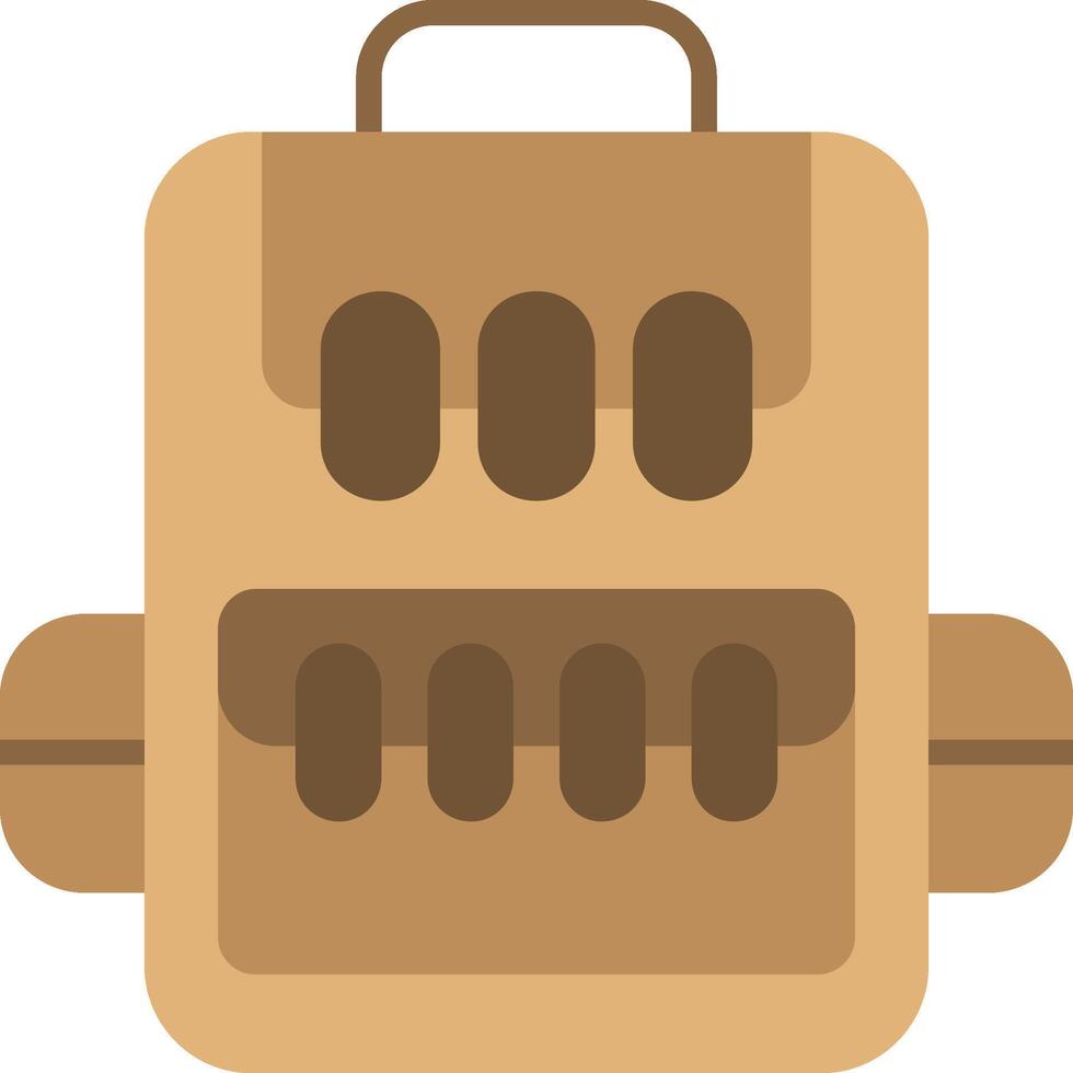 Rucksack Flat Icon vector