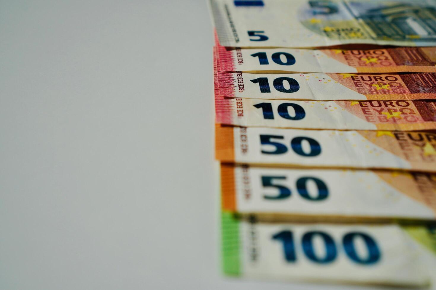 euro banknotes and coins photo