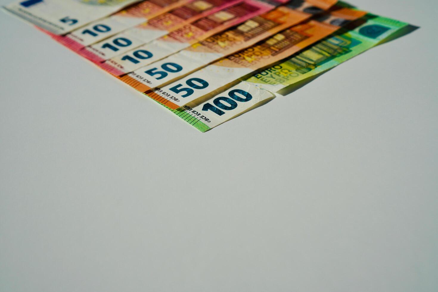 euro banknotes and coins photo