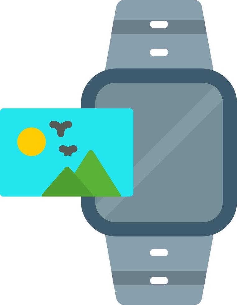 Image Flat Icon vector