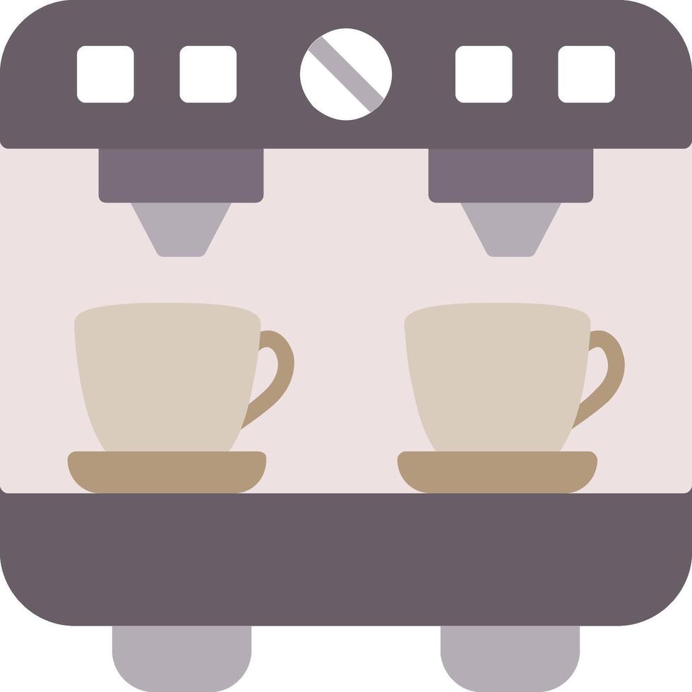 Coffee Machine Flat Icon vector