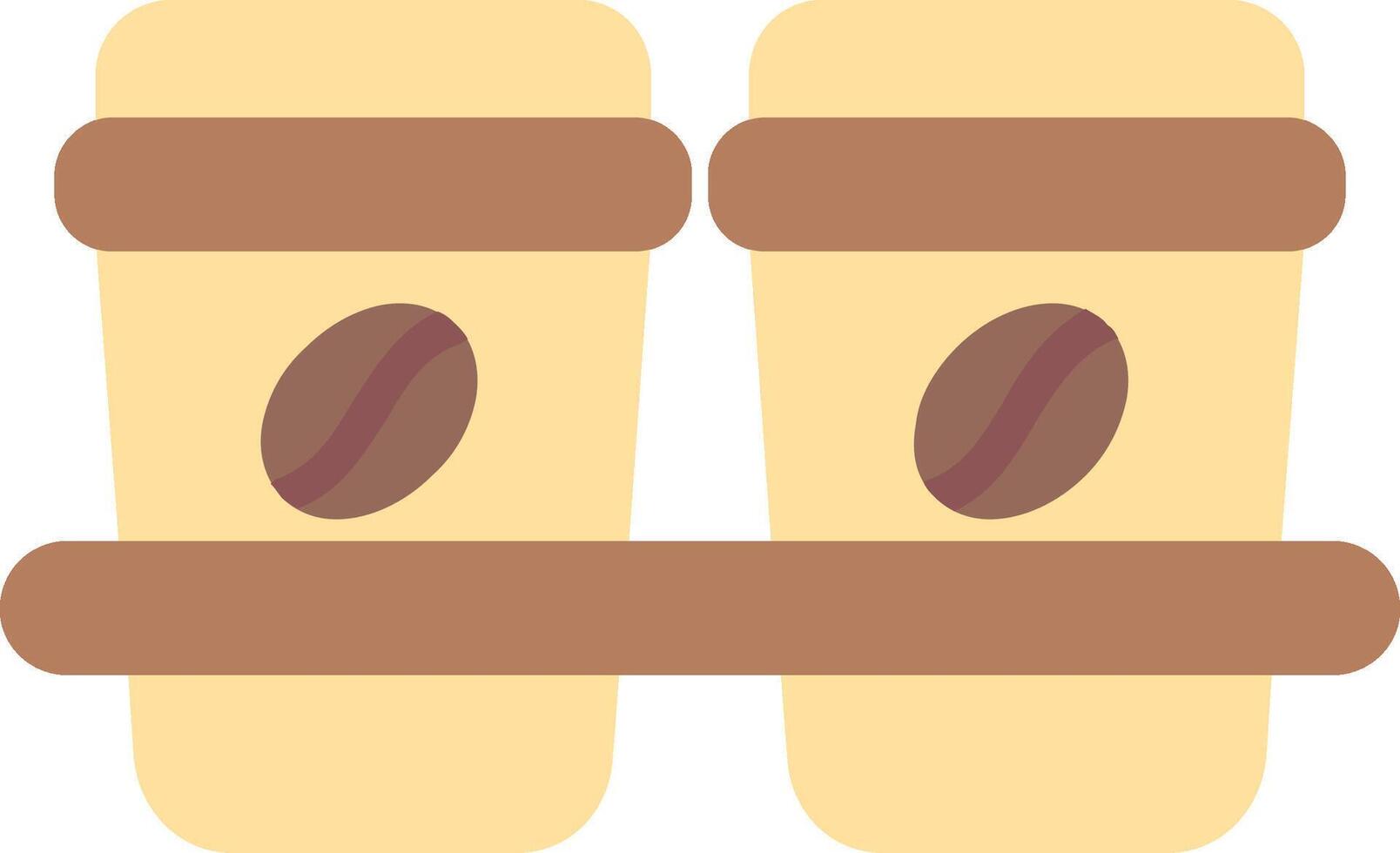 Coffee Cups Flat Icon vector