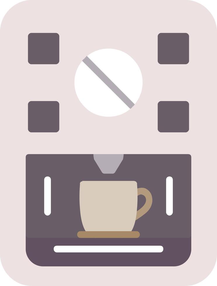 Coffee Machine Flat Icon vector