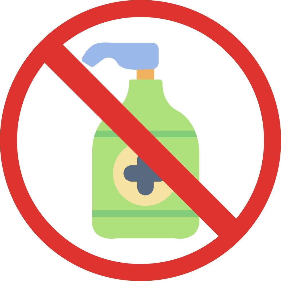 Prohibited Sign Flat Icon vector