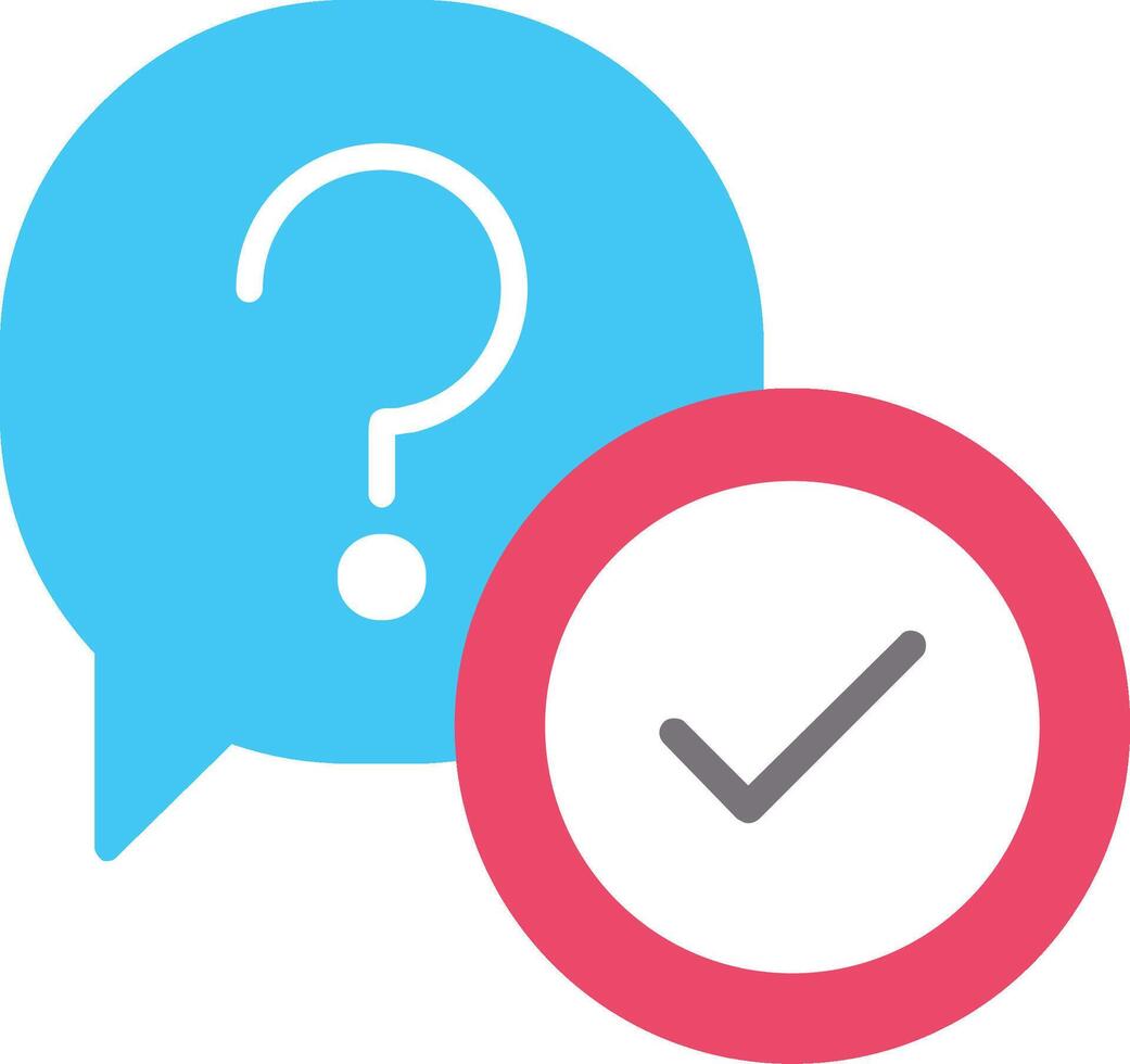 Question Flat Icon vector