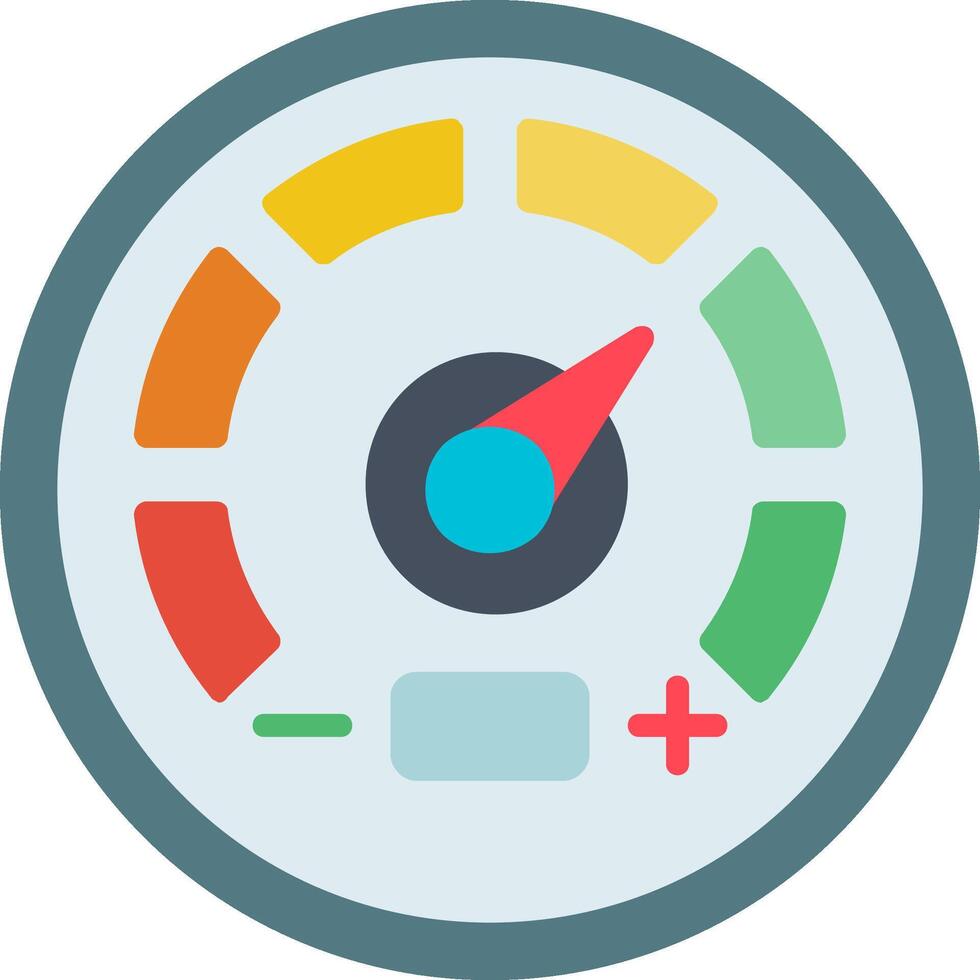 Gauge Flat Icon vector