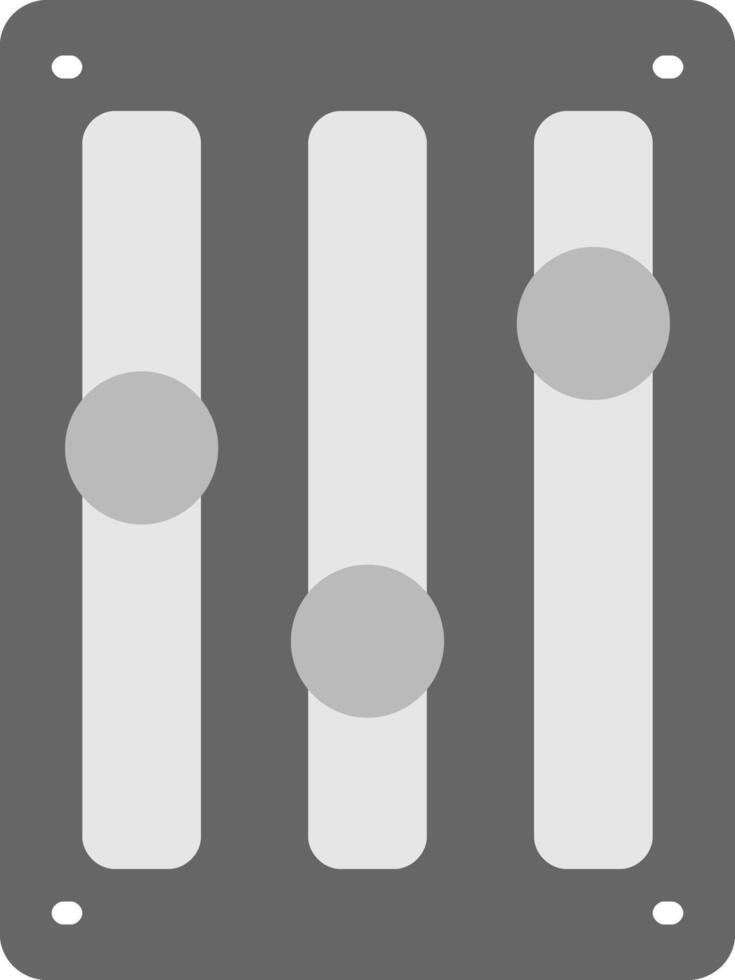Music Adjust Flat Icon vector