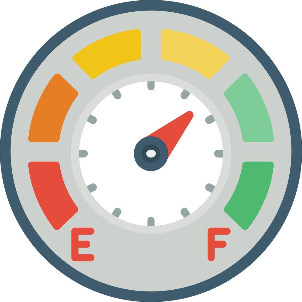 icono de calibre plano vector