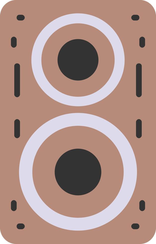 icono plano de altavoz vector