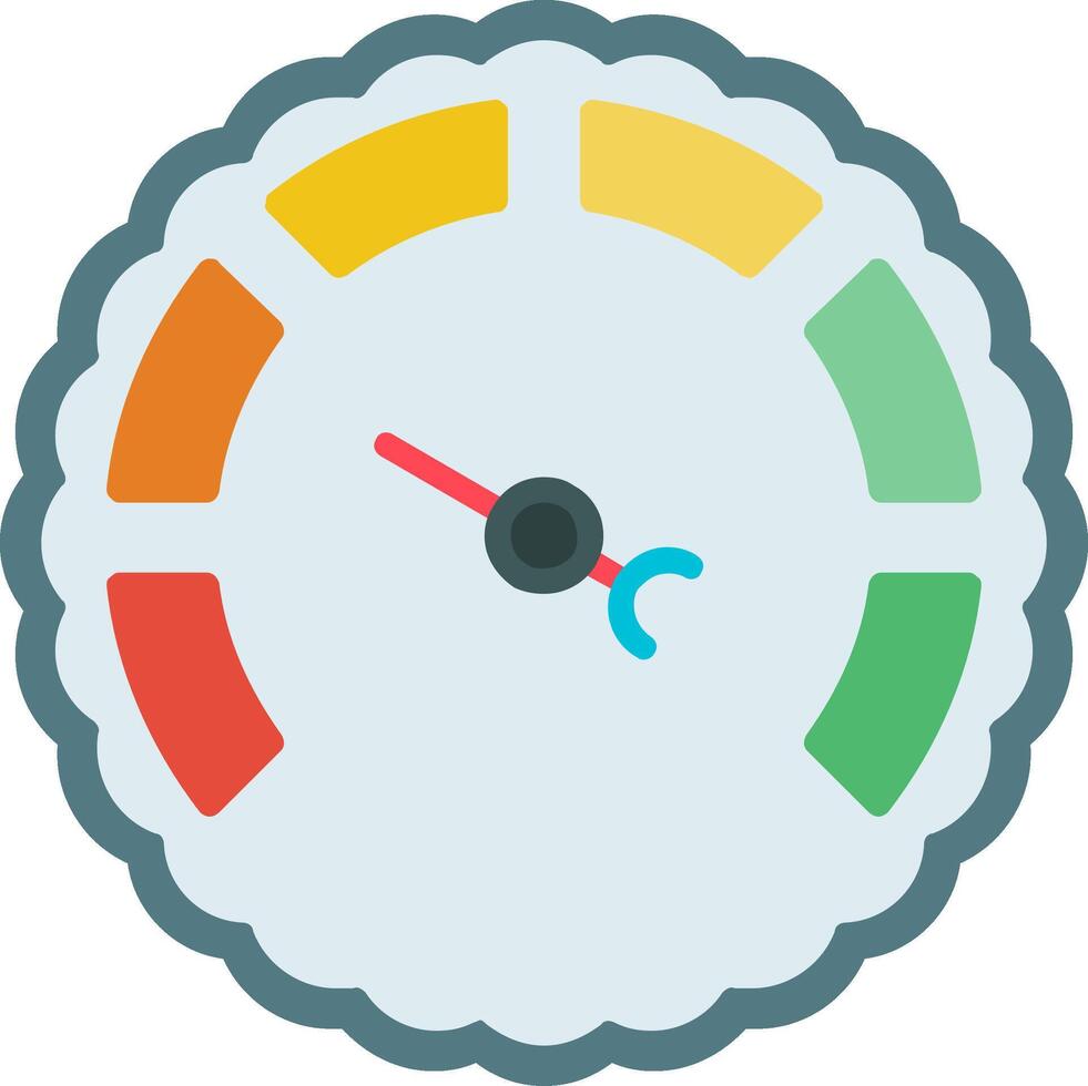 Gauge Flat Icon vector