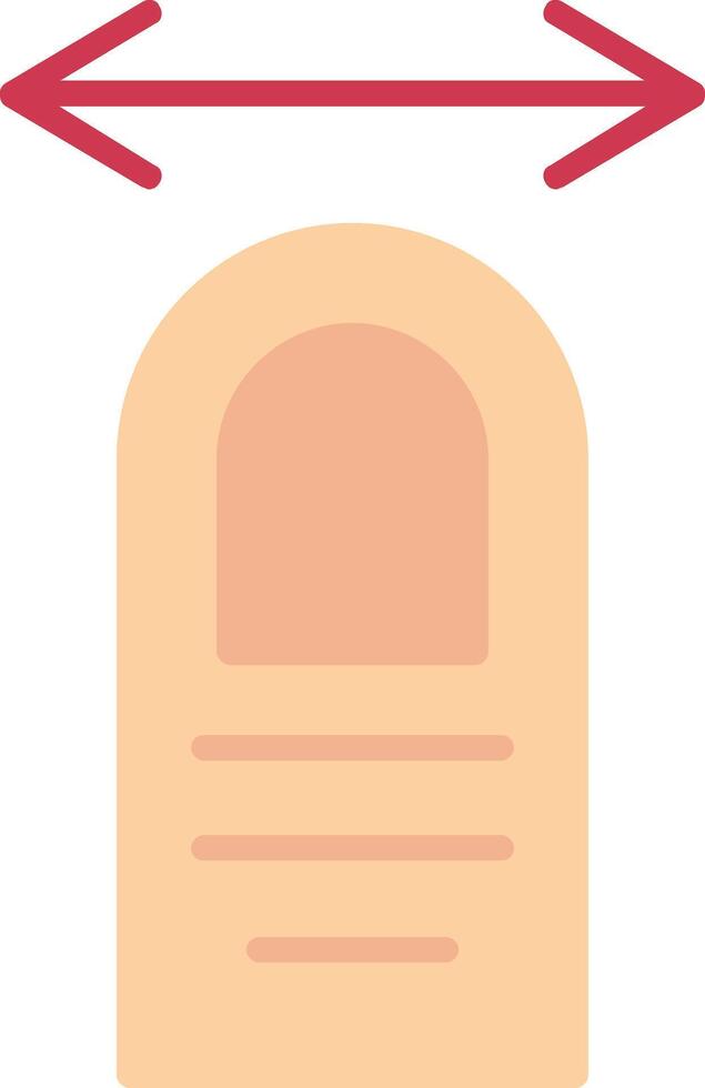 Tap Drag Flat Icon vector
