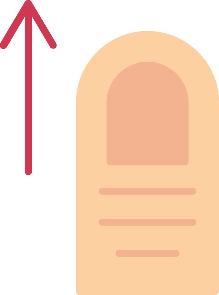 Tap Up Flat Icon vector
