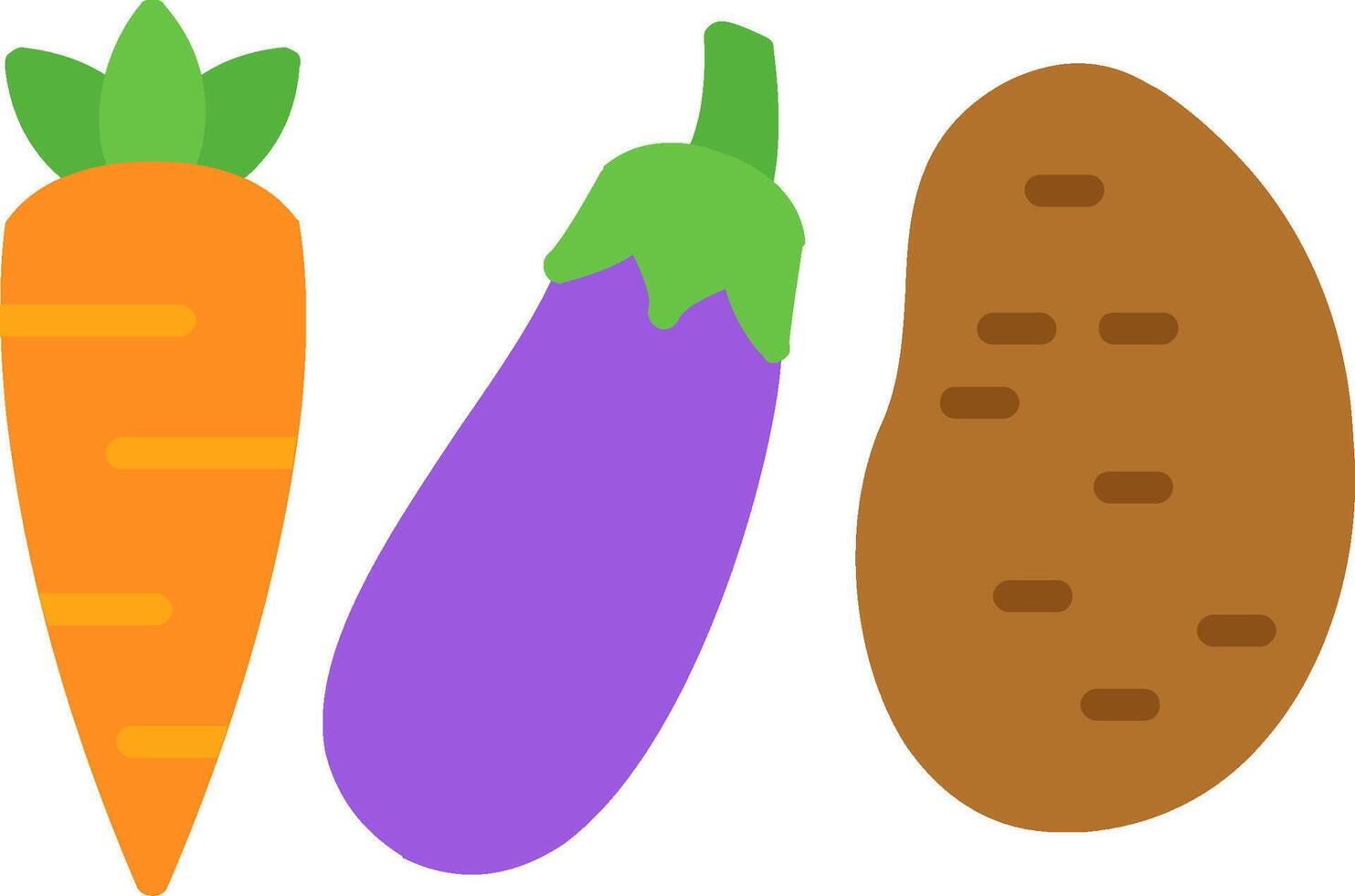 Vegetables Flat Icon vector