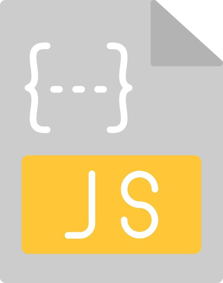 Js Flat Icon vector