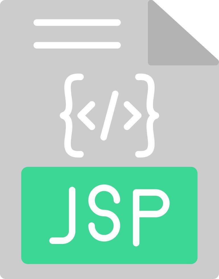 Jsp Flat Icon vector