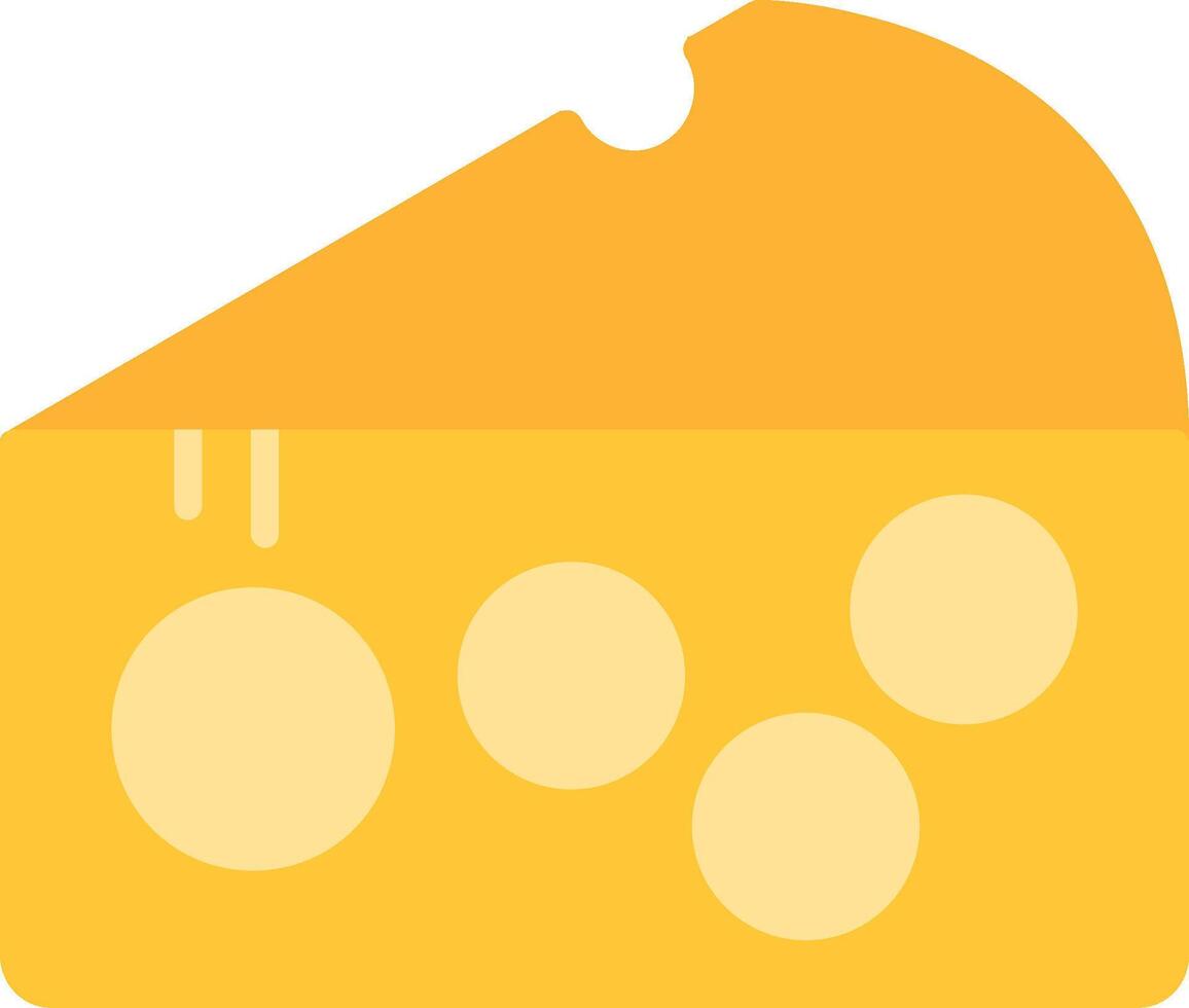 Cheese Flat Icon vector