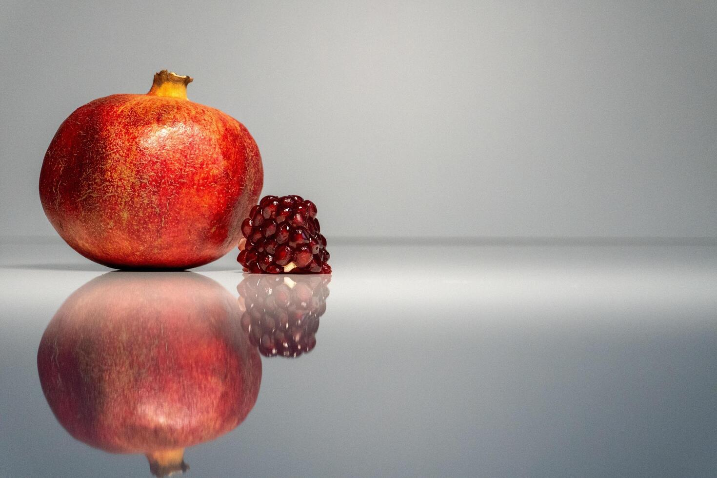 A Close-Up of Juicy Pomegranate photo