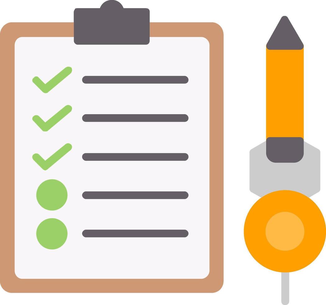 Check List Flat Icon vector