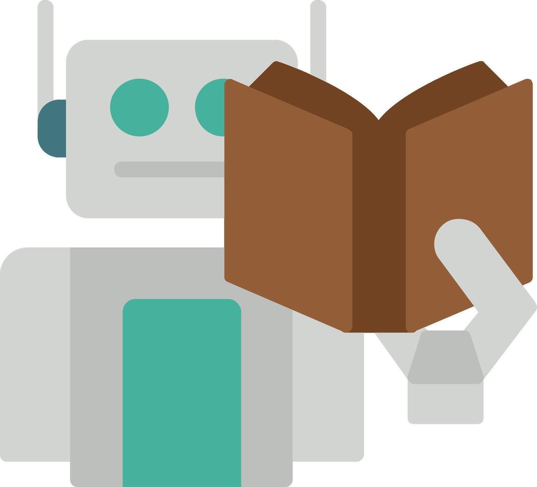 Robot Flat Icon vector