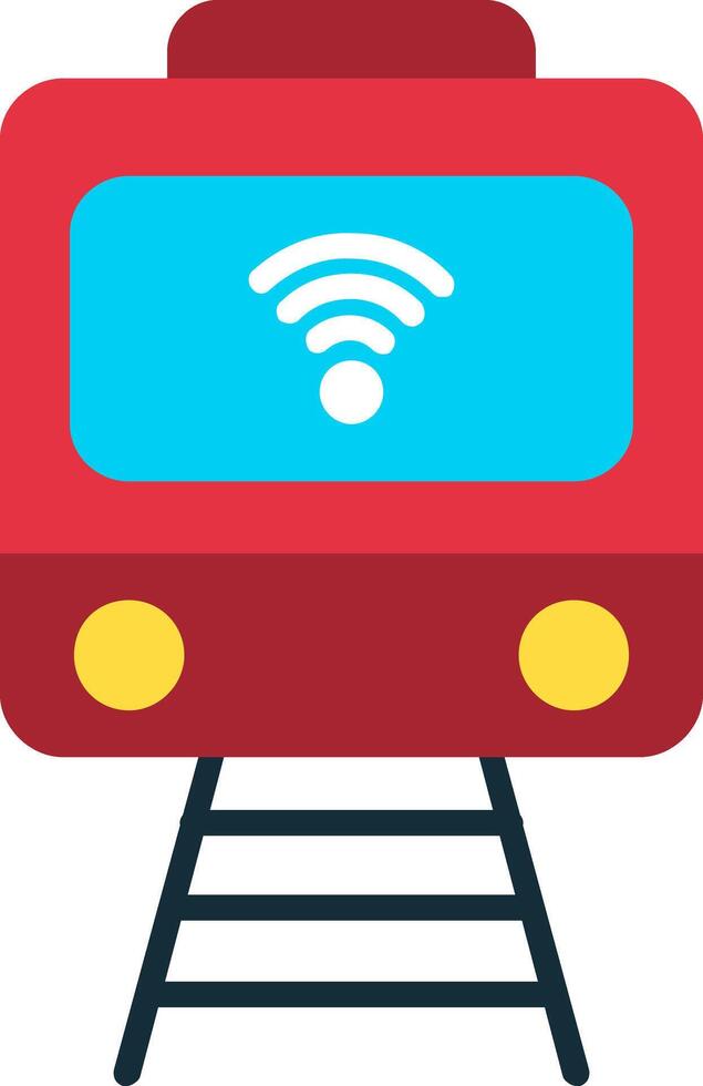 Train Flat Icon vector