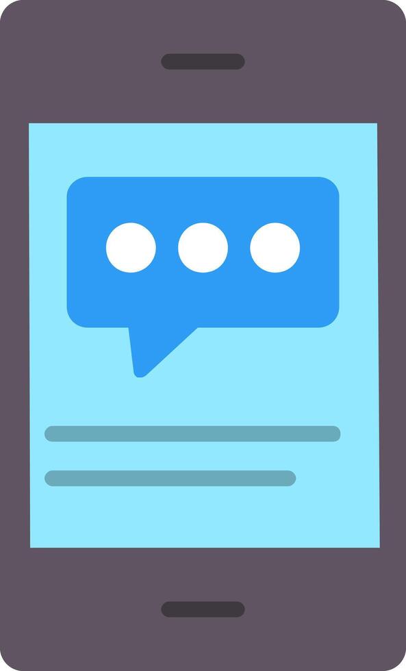 Chat Flat Icon vector