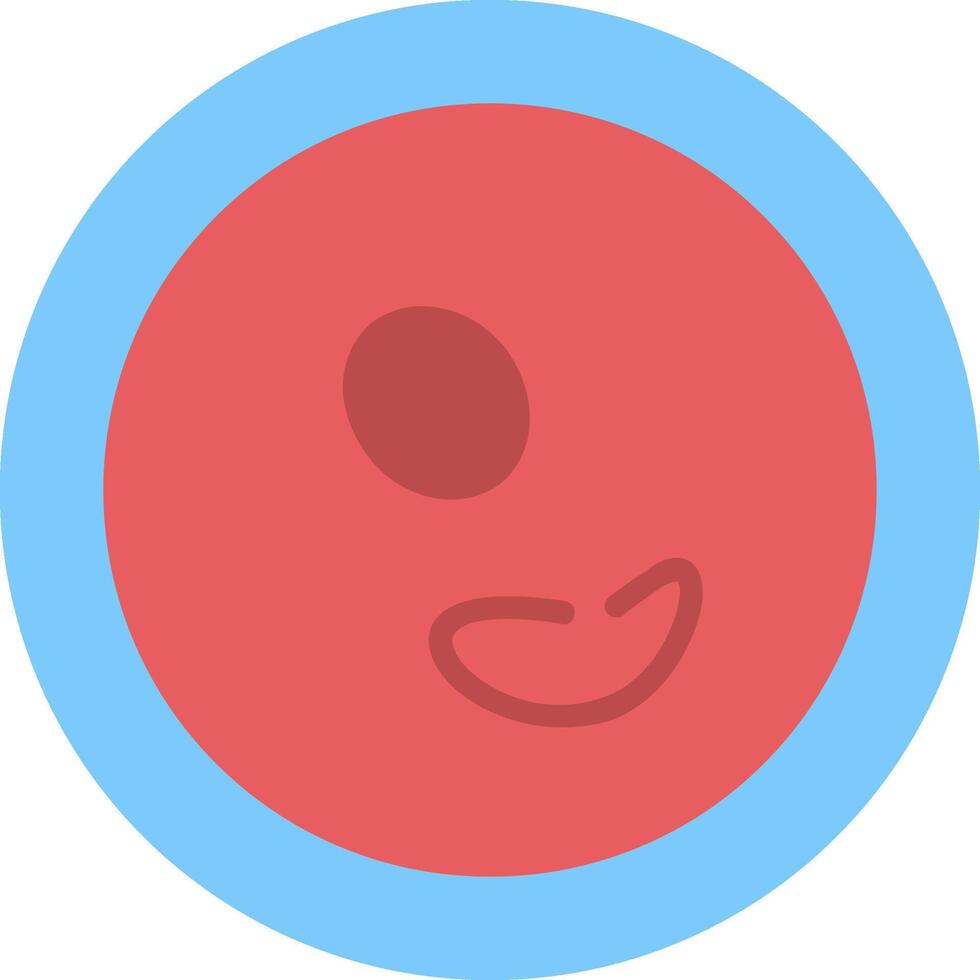 Human Cell Flat Icon vector