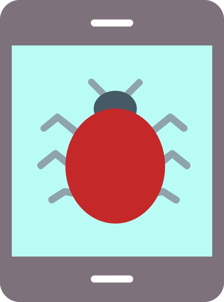 Bug Flat Icon vector