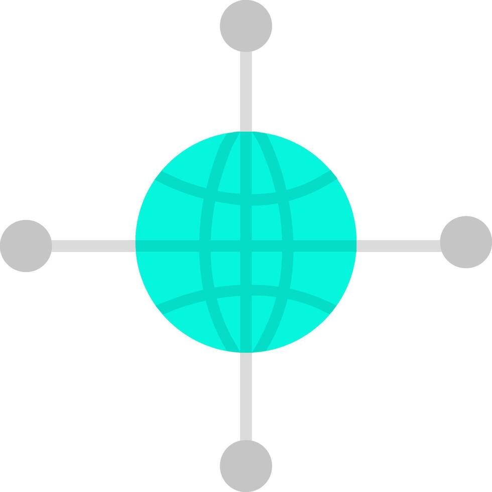 Networking Flat Icon vector