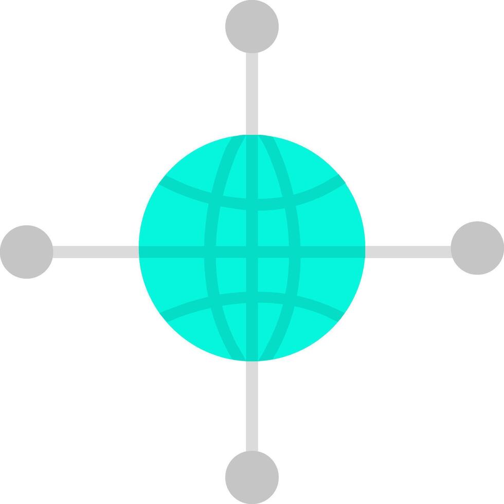 Networking Flat Icon vector