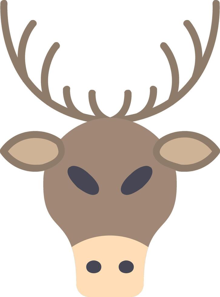 Deer Flat Icon vector