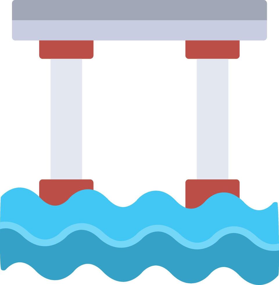 Bridge Flat Icon vector