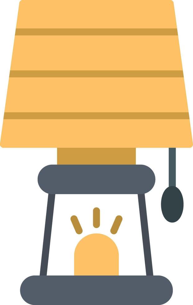 Lamp Flat Icon vector