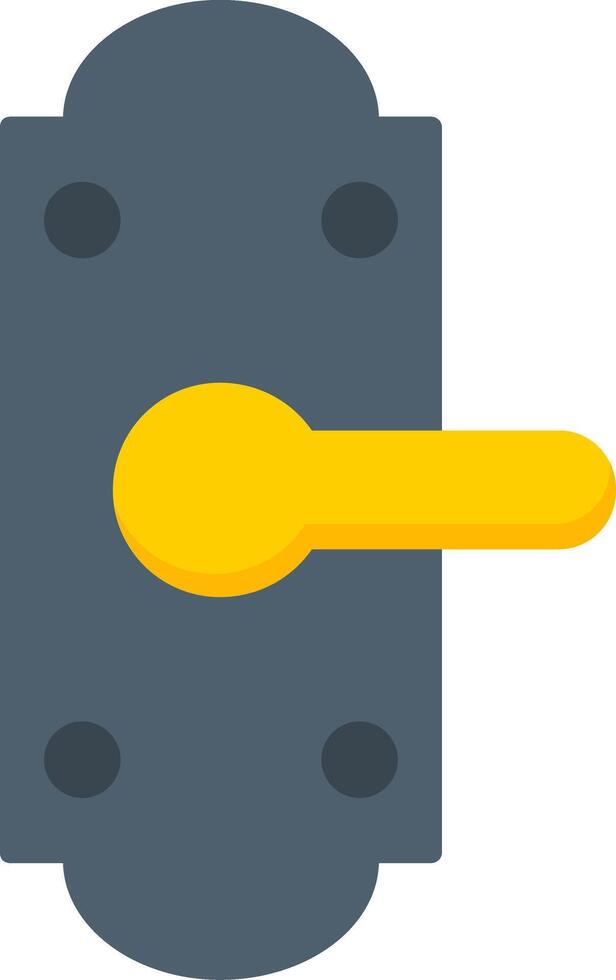 Door Lock Flat Icon vector