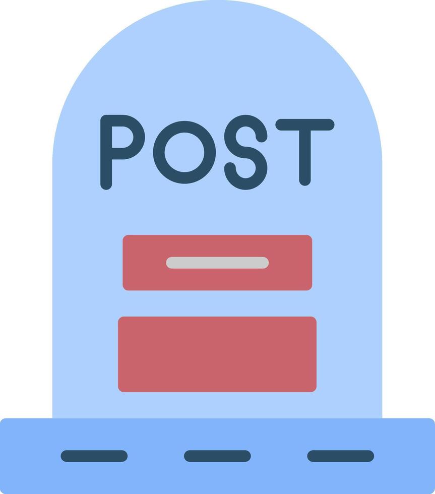 Post Flat Icon vector